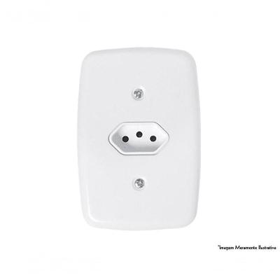 Tomada Ideale Br 2p+t 10a 250v C/pl 3211 C/12pcs