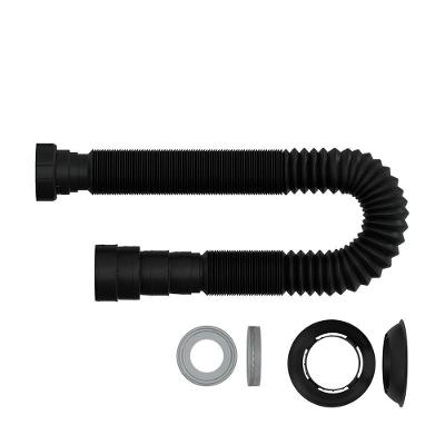 Sifão Flexível Blukit Tubo Extensivo 1,1 Metros Universal Preto