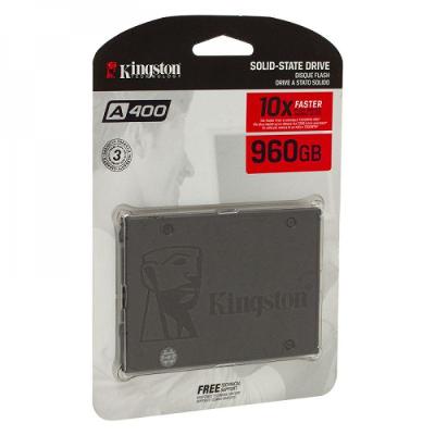 Drive Ssd A400 960gb Kingston Sata3 - Sa400s37/960g Preto