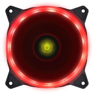 Fan/cooler Vx Gaming Para Gabinete V.ring Anel De Led 120x120mm Vermelho - Vringr