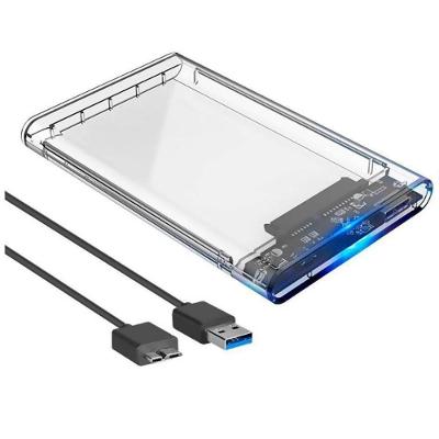Case Transparente Hd Sata 2.5´´ Hhd Ou Ssd Usb 3.0 6 Gpbs