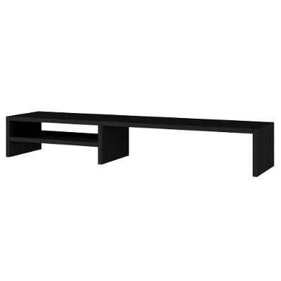 Suporte Stand-Pro Base Para Monitor Laptop Soft Elevado 95Cm Em Mdf Com 01 Prateleira Preto