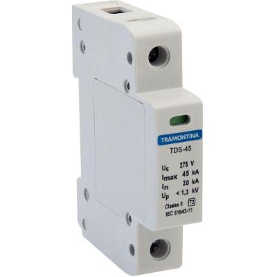 Dispositivo De Proteção Contra Surtos Tramontina Tds 1 P 45 Ka 275 V Classe Ii Tramontina
