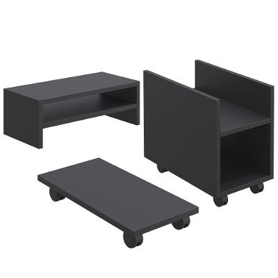 Kit Suporte Para Cpu Nobreak Guide Cyber E Suporte Preto