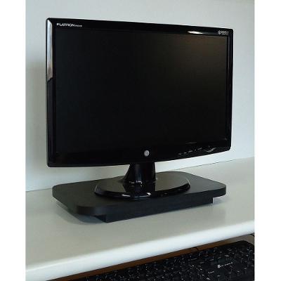 Suporte De Mesa Giratório 360° Para Monitor Preto