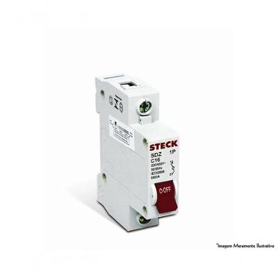 Disjuntor Steck Unip Serie Sd61 D 25A Curva C 3Ka