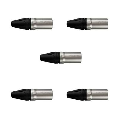 Kit Conectores Xlr Macho Wc 1013 Ml Bk Ni 3p P-cabo (5un) Wireconex