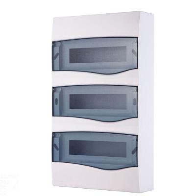 Quadro De Distribuição De Sobrepor 36 Din Ou 24 Nema Tramontina Com Porta Transparente Tramontina