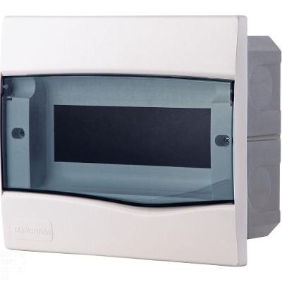 Quadro De Distribuição De Embutir 9 Din Ou 6 Nema Tramontina Com Porta Transparente Tramontina