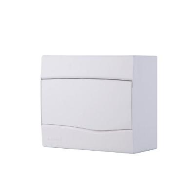 Quadro De Distribuição De Sobrepor 9 Din Ou 6 Nema Tramontina Com Porta Branca Tramontina