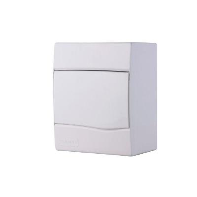 Quadro De Distribuição De Sobrepor 5 Din Ou 3 Nema Tramontina Com Porta Branca Tramontina