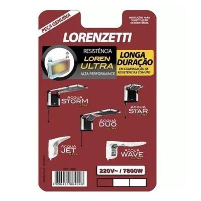 Resistência Lorenzetti Acqua Ultra 220V 7800W 3065-B
