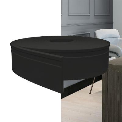 Rodapé Eva Autocolante 10cm Rp16 Preto 10 Metros Meurodapé