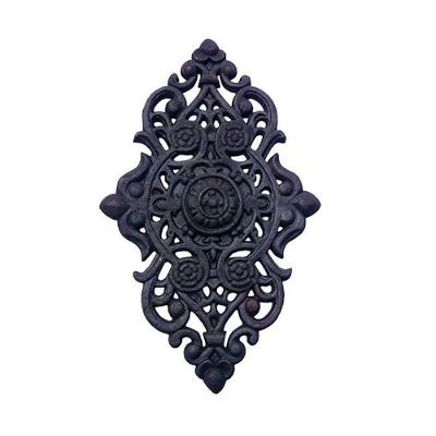Florão Grande Ornamento Em Ferro Fundido Decoração 57X38Cm