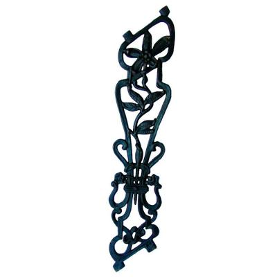 Grade Ferro Fundido Flor De Lírio Escada Pra Varanda 84X18Cm