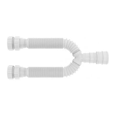 Sifão Tubo Extensivo Duplo Universal Branco 1,1mt - Blukit