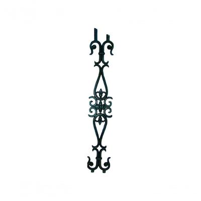 Grade De Ferro Fundido Flor De Liz 1 Grau Varanda 84X14Cm