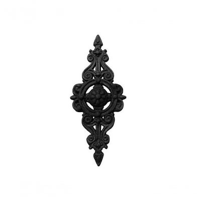 Florão Pequeno Ornamento Em Ferro Fundido Decoração 36X16Cm