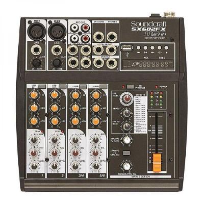 Mixer Analogico Soundcraft Sx602fx 6 Canais USB