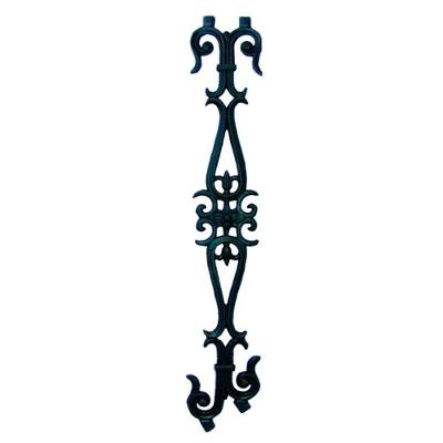 Grade De Ferro Fundido Flor De Liz 1/2 Inclinada 83X15Cm