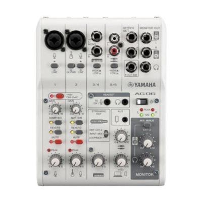 Mesa De Som Yamaha Ag06Mk2 Branco