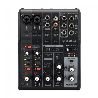 Mesa De Som Yamaha Ag06Mk2 Preto