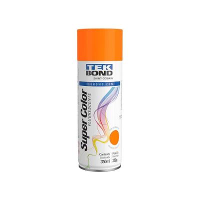 Tinta Aerossol Fluorescente 350ml - Tekbond Laranja