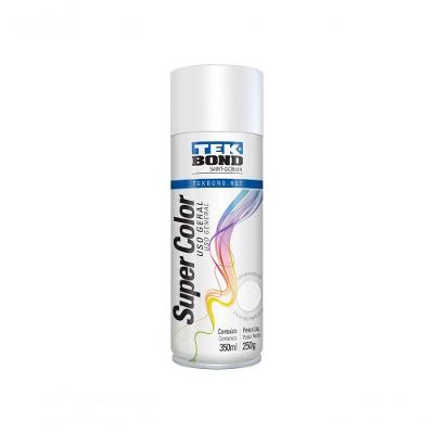 Tinta Spray Tekbond Branco Fosco 350Ml/250G C/6 Pcs