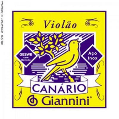 Corda de Aço Canário para Violao Bolinha 4a Corda Giannini