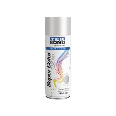Tinta Aerossol Metálico 350ml - Tekbond Prata
