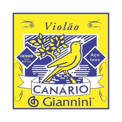 Corda de Aço Giannini Canário 1a Para Violao com Bolinha