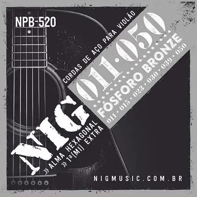 Encordoamento Violão Aço Fósforo Bronze 011"-050" Nig - Npb520