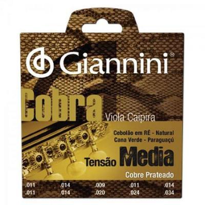Encordoamento Para Viola Gesvm Serie Cobra Aco Media