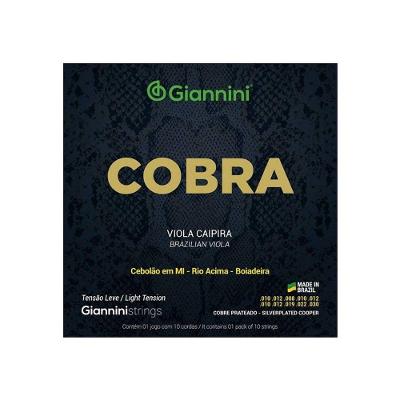 Encordoamento Viola Giannini Cobre Prateado Leve Gesvl