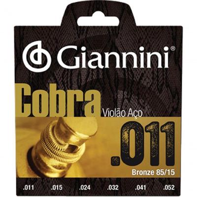 Encordoamento Para Violão Aço Cobra .011 Bronze Geeflk