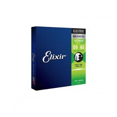 Encordoamento P/ Guitarra .009 Optiweb 19027 Elixir