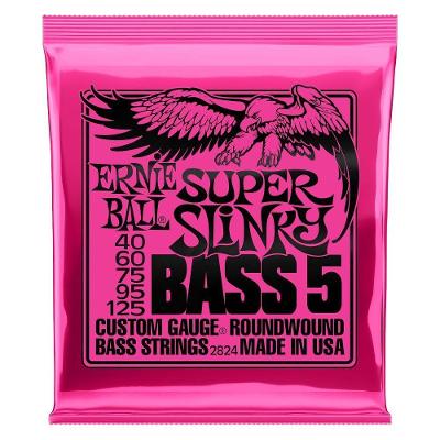 Cordas Baixo Cordas Níquel Ernie Ball Super Slinky 040-125