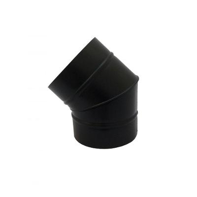Curva 45° Preta De 180 Mm De Diâmetro