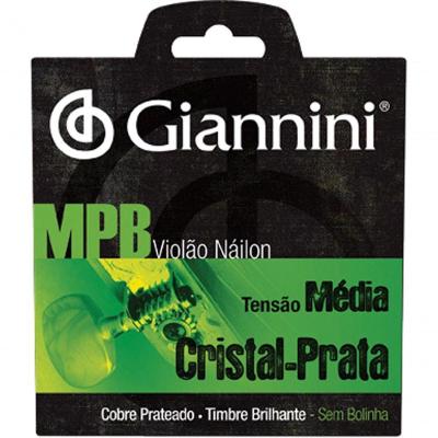 Encordoamento Para Violão Nylon Cristal-prata Tensão Média Sem Bolinha Genws