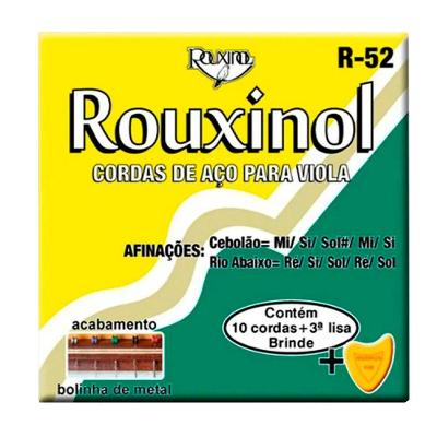 Cordas Rouxinol De Aço Para Viola + 3 Lisa Palheta
