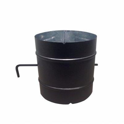 Registro Dumper Preto Para Chaminé De 200 Mm De Diâmetro