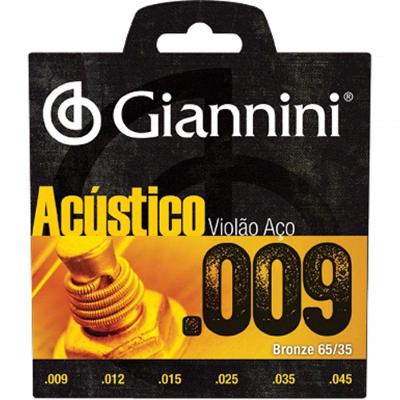 Encordoamento Para Violão Acústico Aço .009 Bronze Geswal
