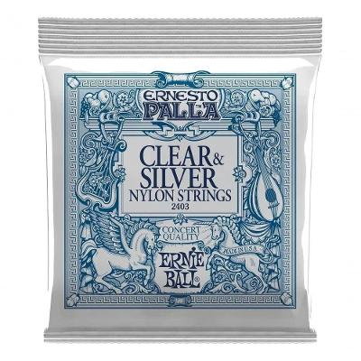 Encordoamento P-violão Clássico Ernesto Palla Clear And Silver Nylon Média Ernie Ball P02403
