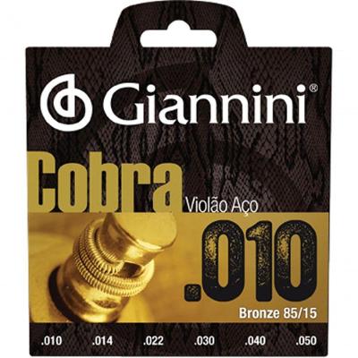 Encordoamento Para Violão Aço Cobra Bronze .010 - Geefle