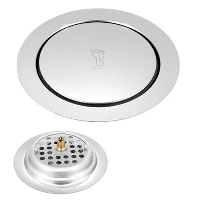 Ralo Click Inteligente 15X15 Inox Redondo Banheiro Lavabo Ca
