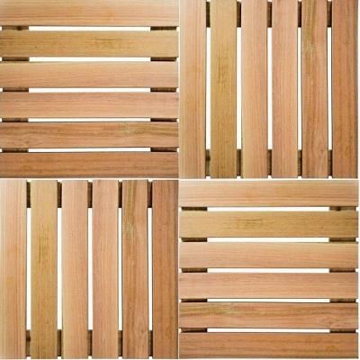 Conjunto Coberta Ripado Madeira Pinus 50x50cm Resistente Para Lojas
