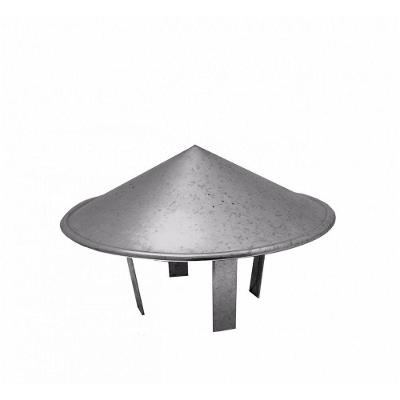 Chapéu Chinês Galvanizado Para Dutos 30 Cm Diâmetro Topo De Chaminé