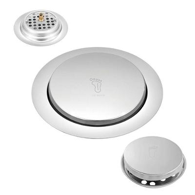 Ralo Click Inteligente 10X10 Inox Banheiro Lavabo Redondo