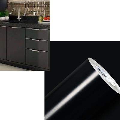 Adesivo Vinil Envelopamento 7mx50cm Preto Brilho