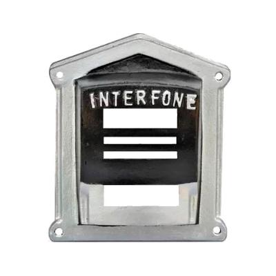 Protetor Interfone Caixa Em Alumínio Fundido N02 Prata
